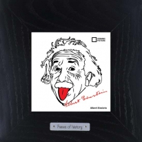 Арт портрет  Albert Einstein, 18х18см